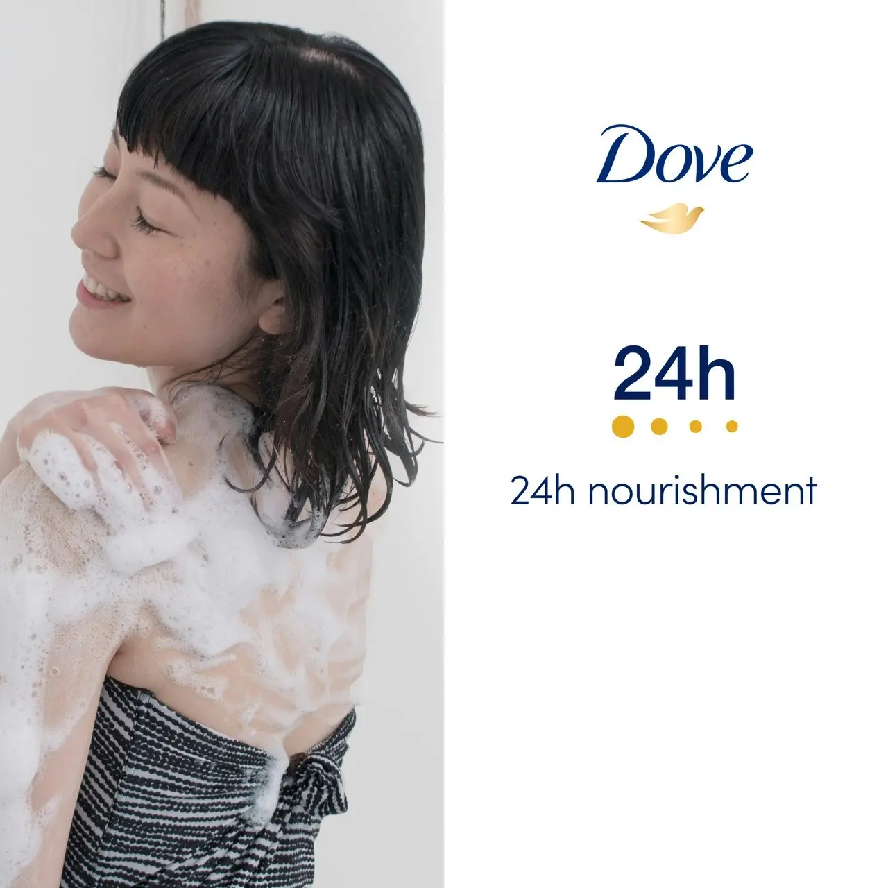 Dove Refreshing Body Wash 24hr nourishment With Cucumber & Green Tea Scent with 1/4 moisturising cream 1 L