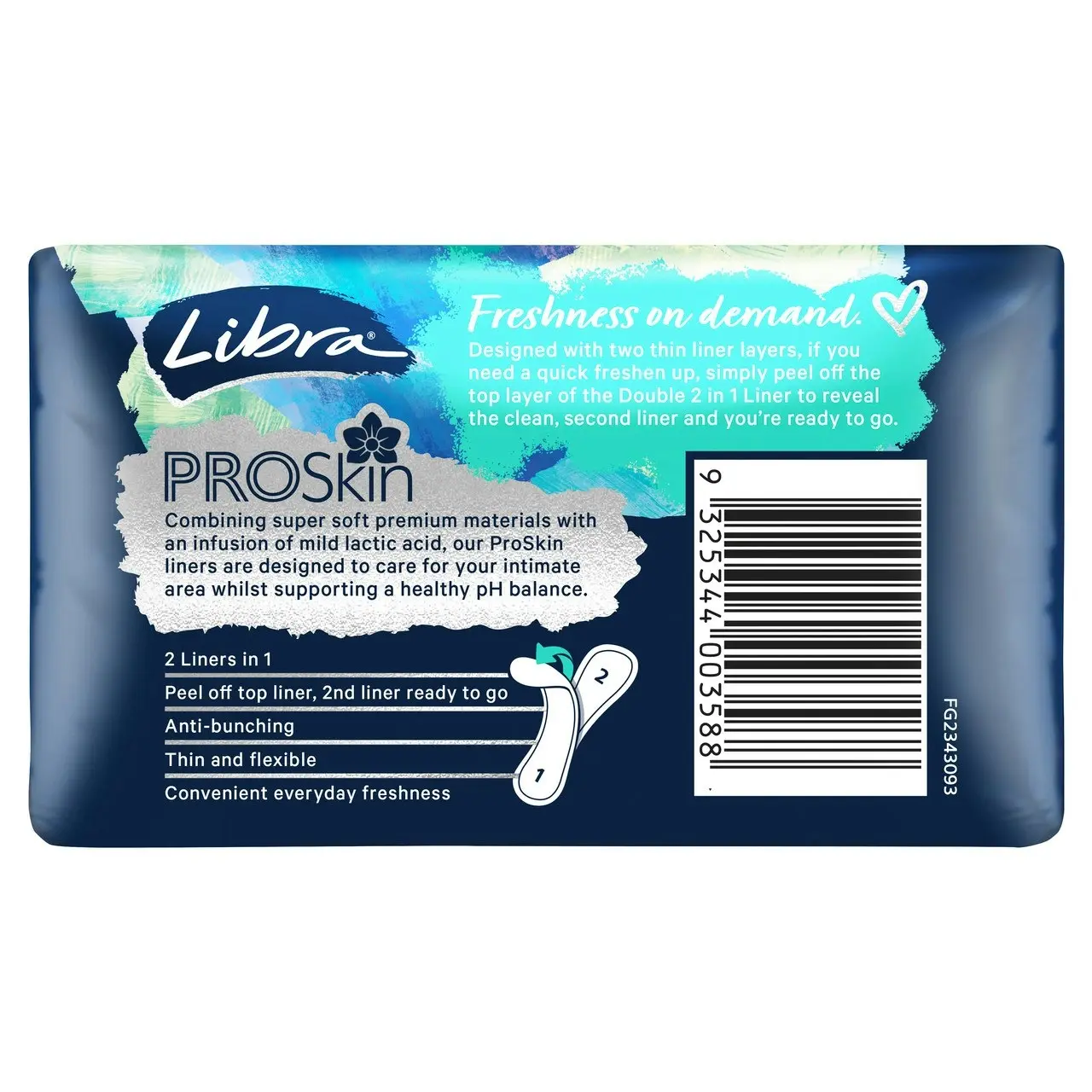 Libra Double 2 in 1 Liners 25 Pack