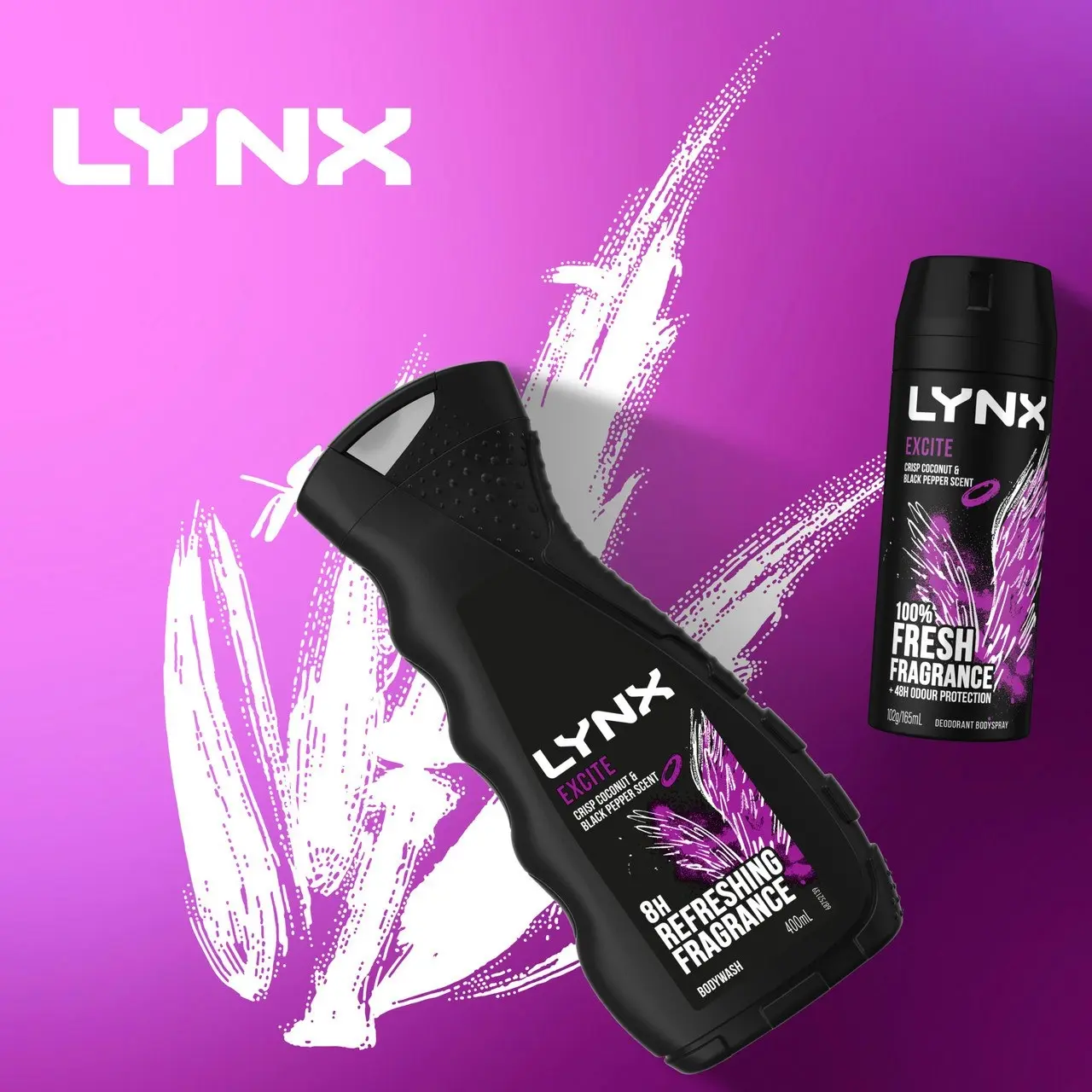 Lynx Men Body Wash Excite 400ml