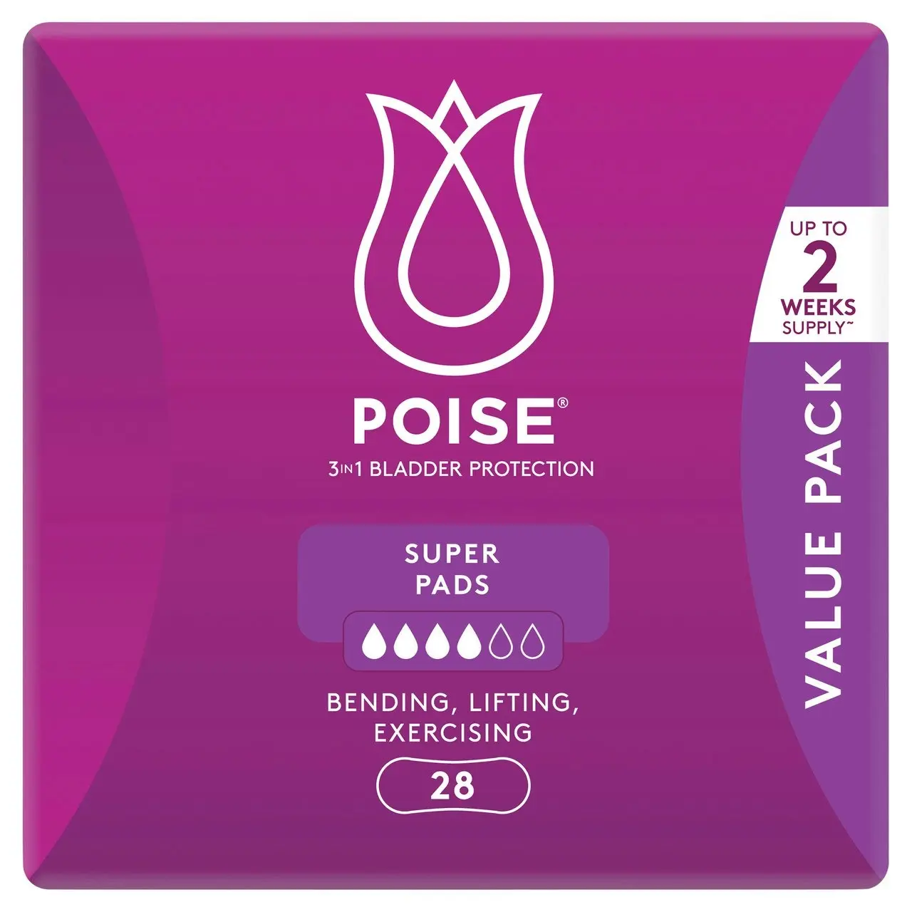 Poise Pads For Bladder Leaks Super 28 Pack