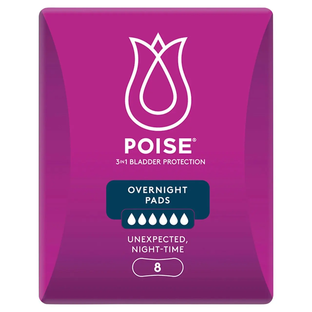 Poise Pads For Bladder Leaks Overnight 8 Pack