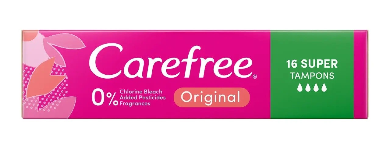 Carefree Original Super Tampons 16 pack