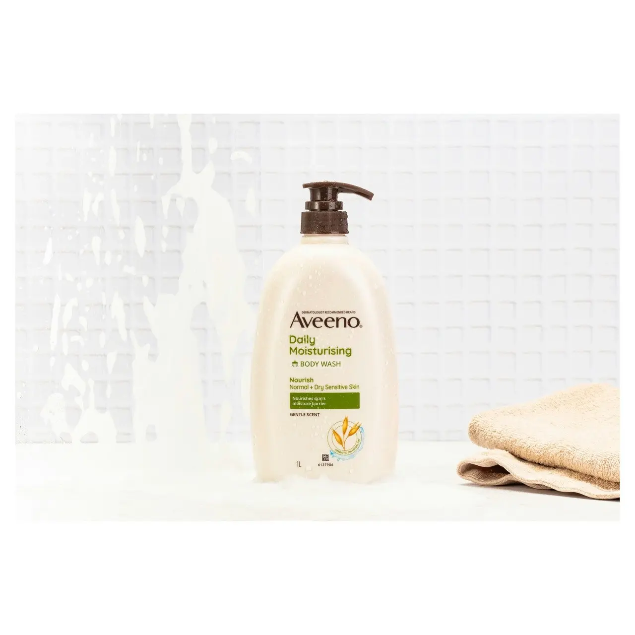 Aveeno Daily Moisturising Light Fragrance Gentle Scent Body Wash Nourish Hydrate Normal Dry Sensitive Skin PH-Balanced 1L