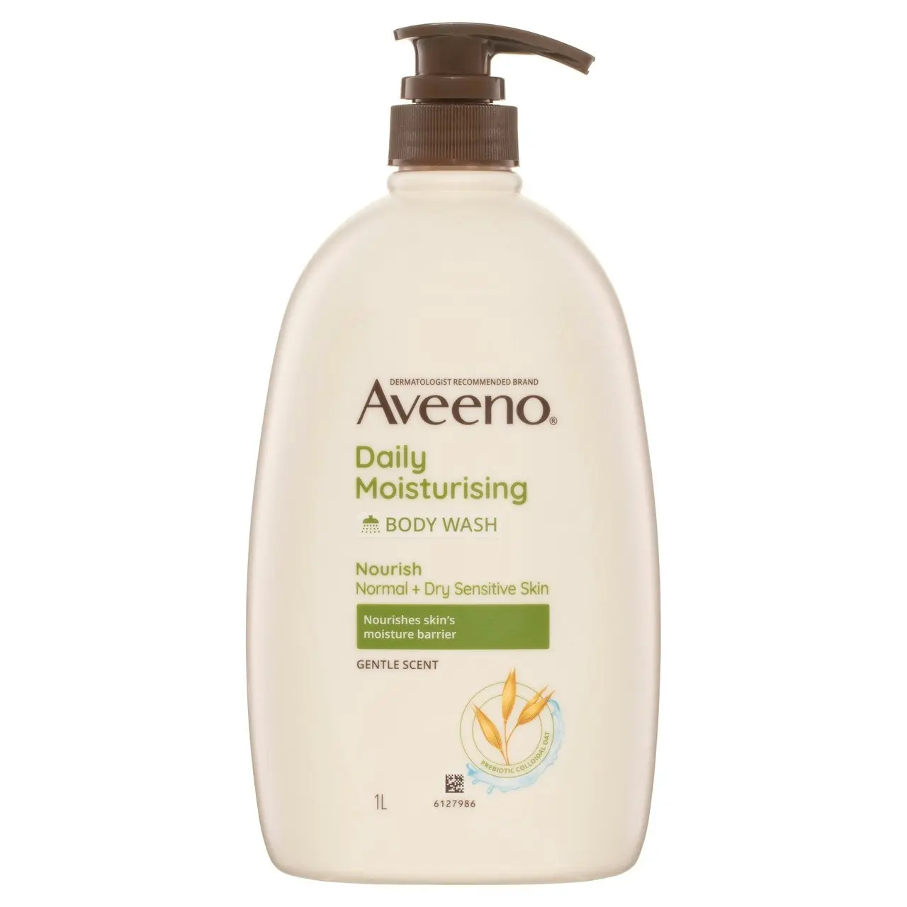 Aveeno Daily Moisturising Light Fragrance Gentle Scent Body Wash Nourish Hydrate Normal Dry Sensitive Skin PH-Balanced 1L