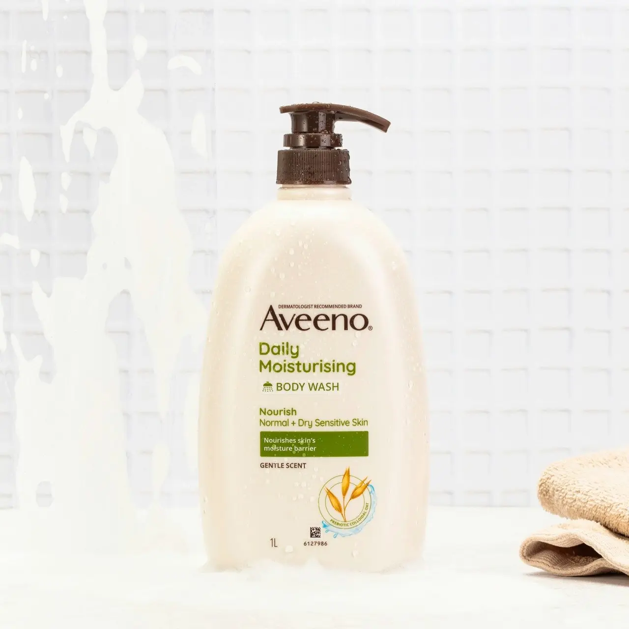 Aveeno Daily Moisturising Light Fragrance Gentle Scent Body Wash Nourish Hydrate Normal Dry Sensitive Skin PH-Balanced 1L