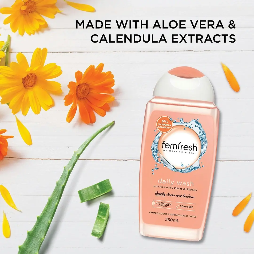 femfresh Daily Intimate Wash with Aloe Vera & Calendula Extracts 250mL