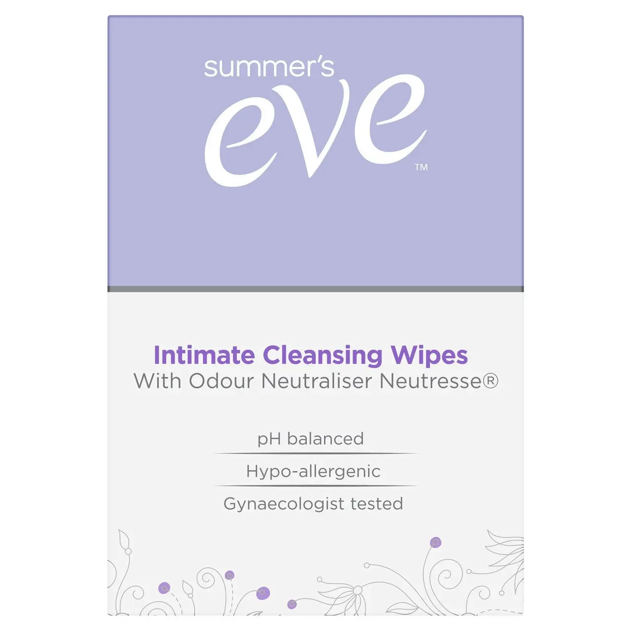 Summer's Eve Daily Freshness Intimate Cleansing Wipes with Odour Neutraliser Neutresse 16 Pack