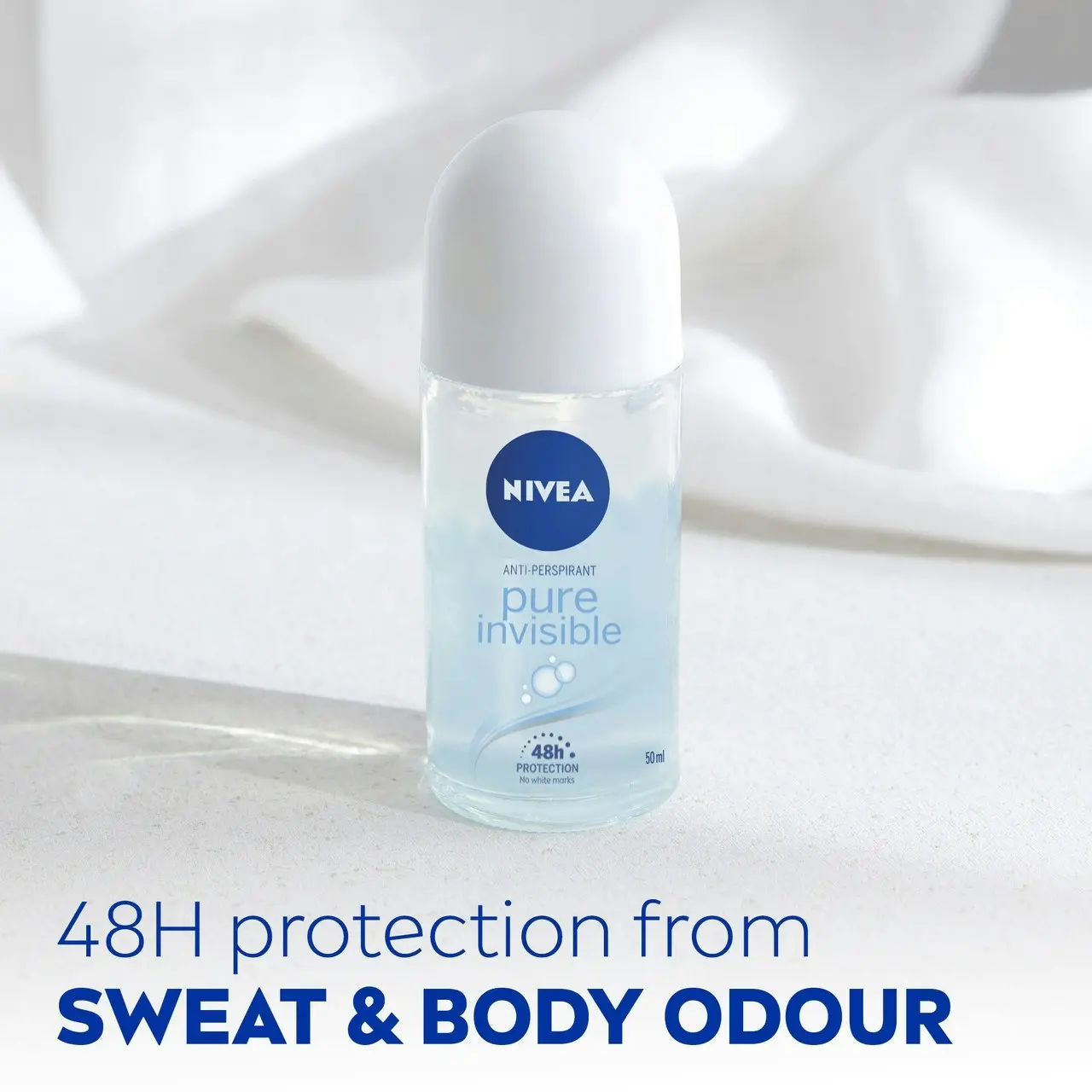 Nivea Pure Invisible Anti-Perspirant Roll-on Deodorant 50ml