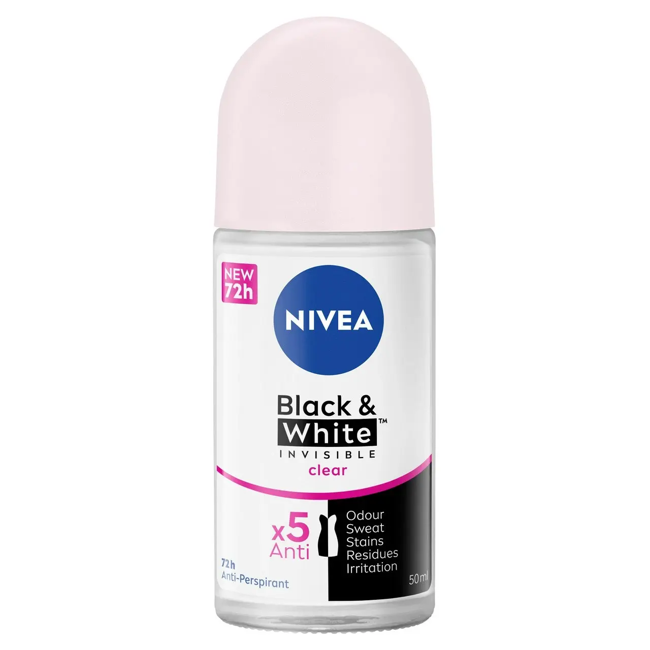 Nivea Invisible Black & White Clear Roll-On 50ml