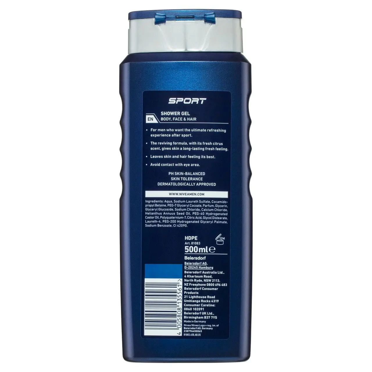 Nivea MEN Sport Shower Gel 500ml