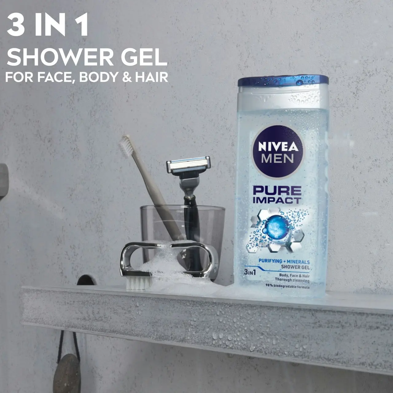 Nivea MEN Pure Impact Shower Gel