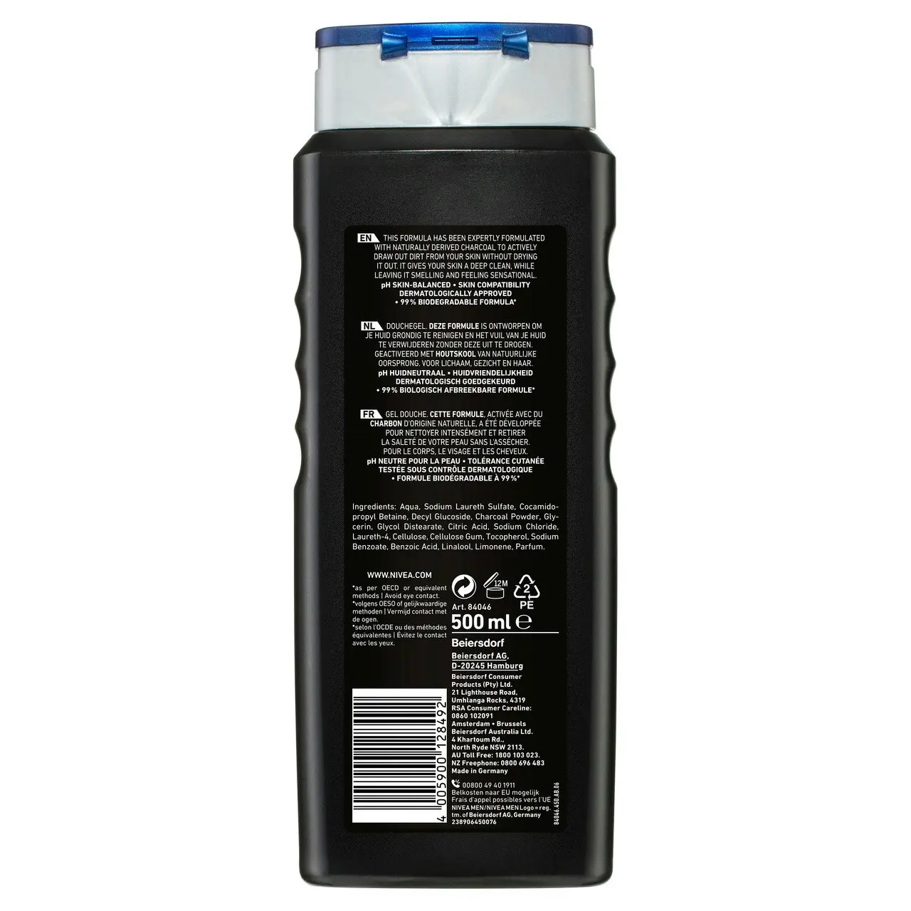 Nivea MEN Active Clean Shower Gel 500ml