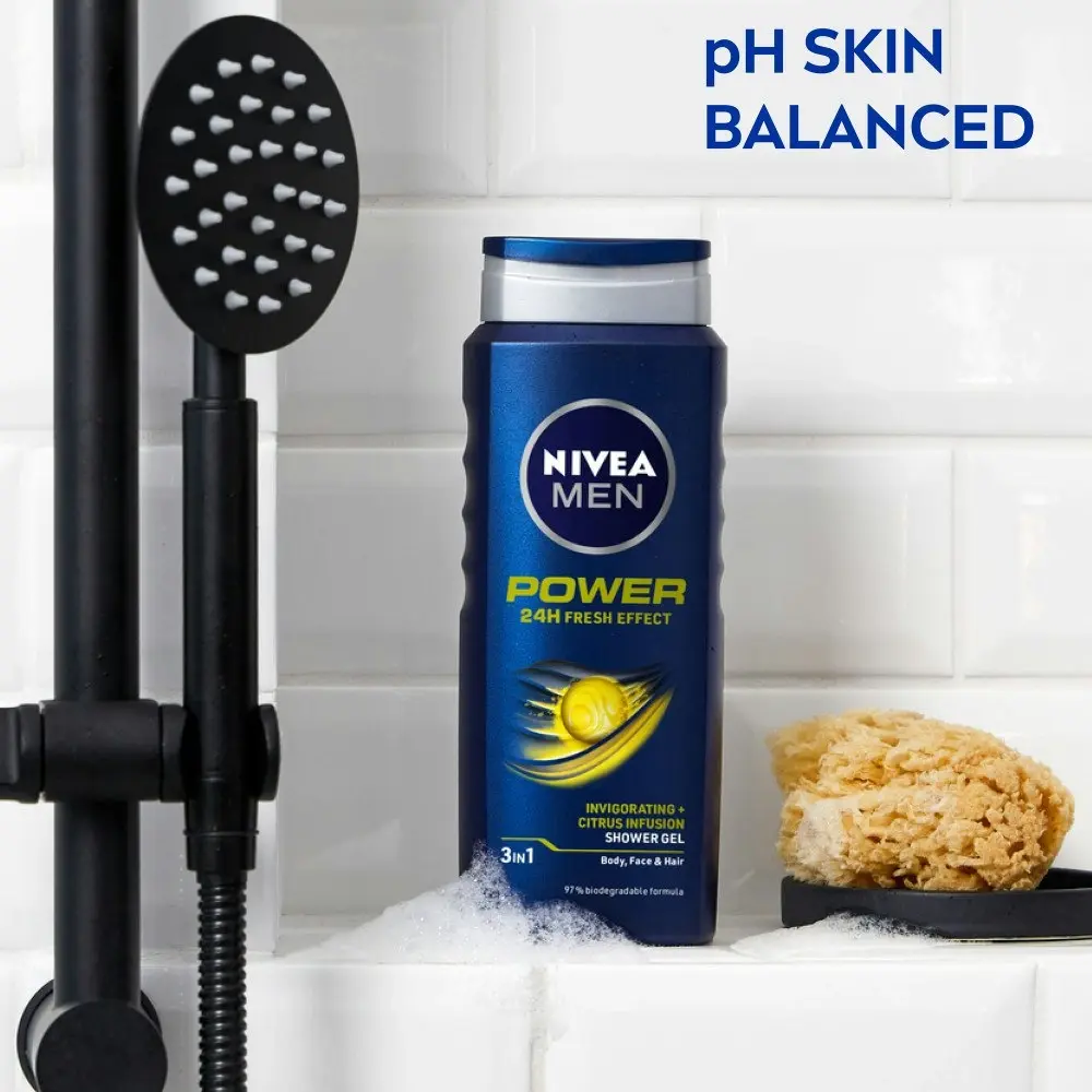 Nivea MEN Power Fresh Shower Gel 500ml