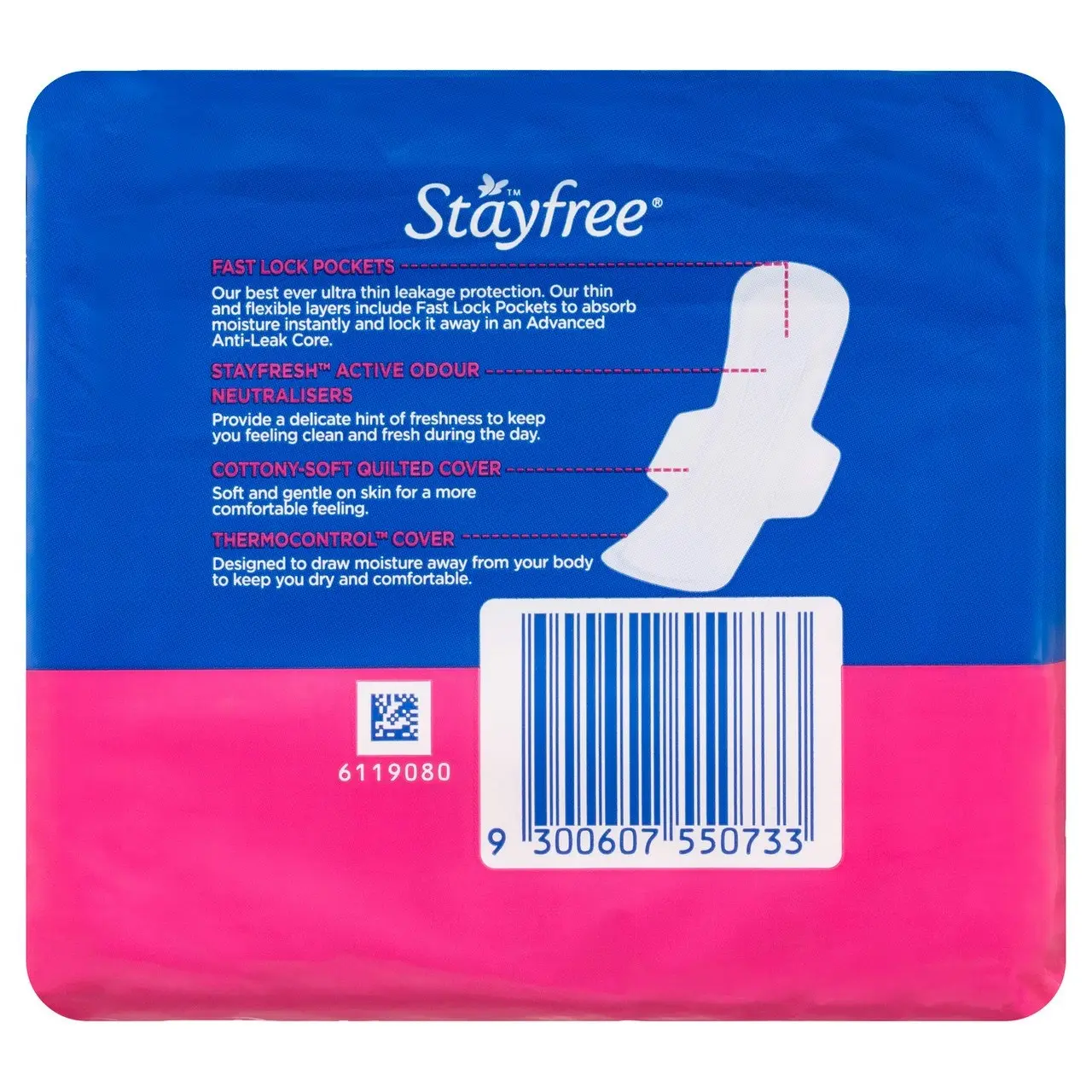 Stayfree Ultra Thin Super Pads With Wings 12 Pack