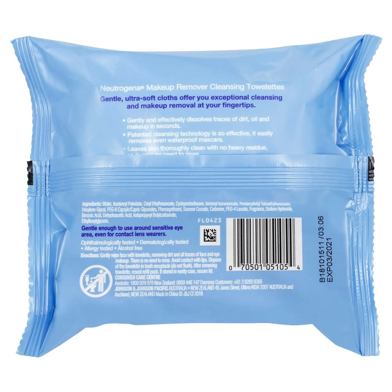 Neutrogena Makeup Remover Cleansing Towelettes 25 Pack