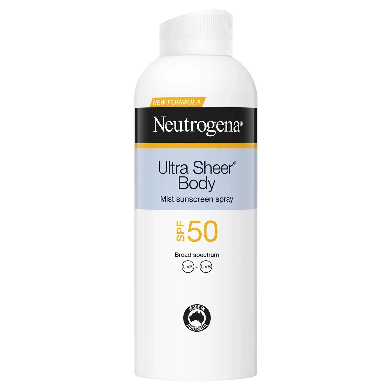 Neutrogena Ultra Sheer Body Mist sunscreen SPF50 140g