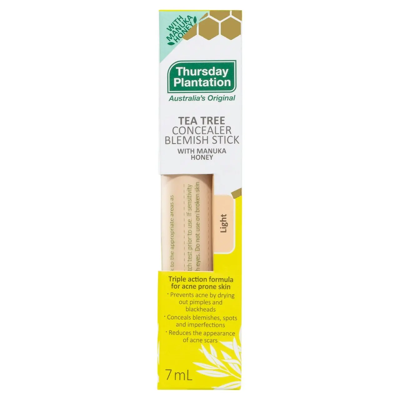 Thursday Plantation Tea Tree Blemish Stick With Manuka Honey Light7mL