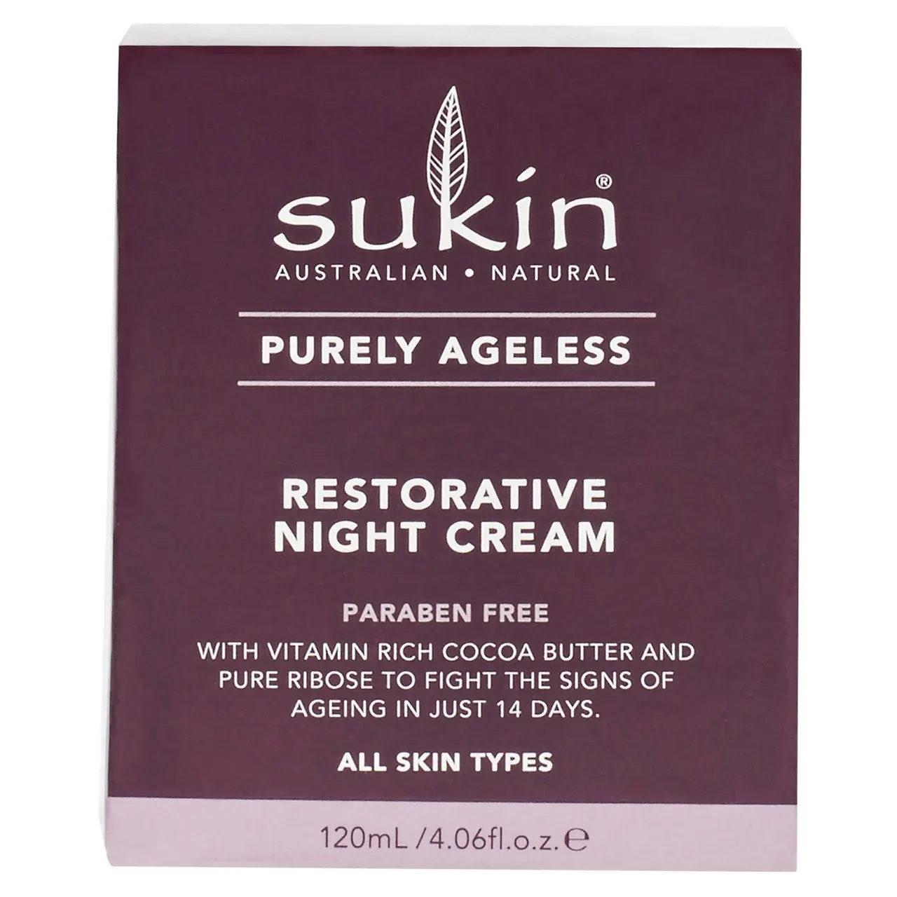 Sukin Purely Ageless Restorative Night Cream 120ml