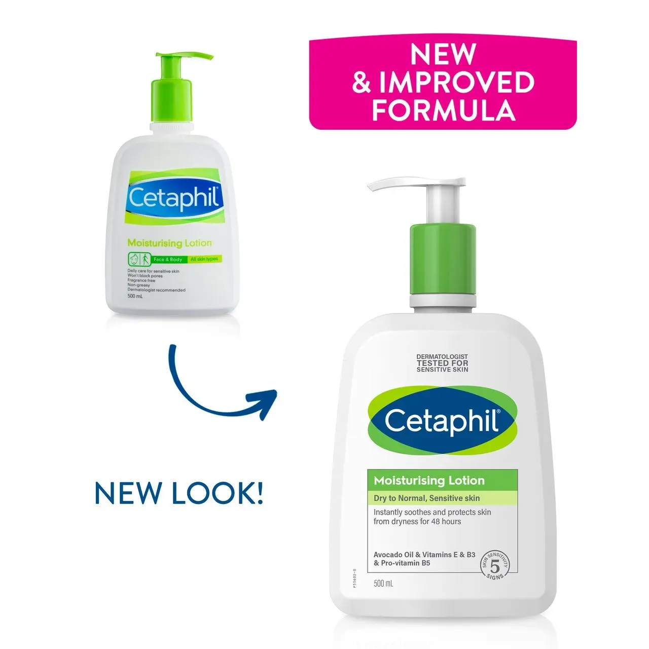 Cetaphil Moisturising Lotion 500mL, Daily Face & Body