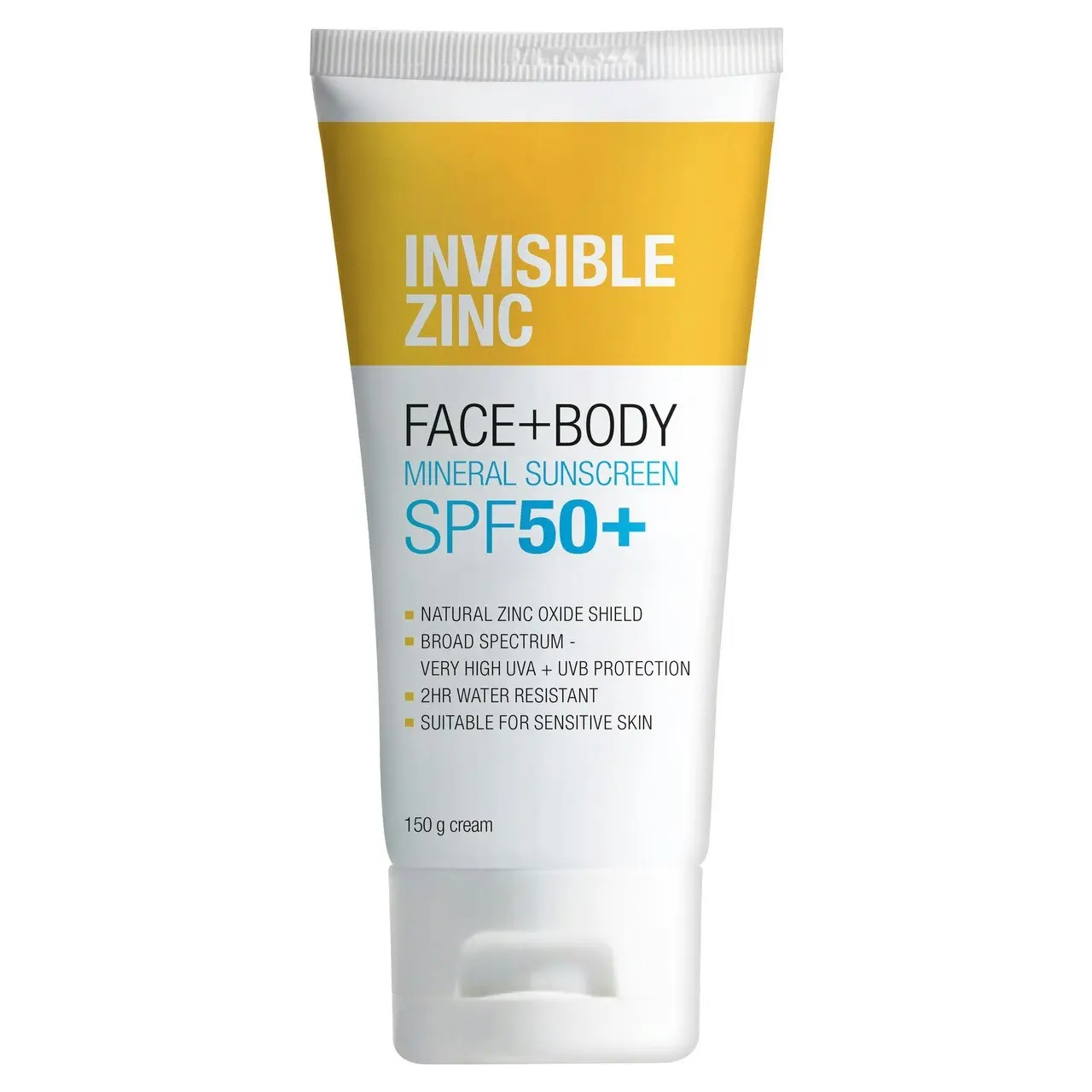 Invisible Zinc Face + Body Mineral Sunscreen SPF 50 150g