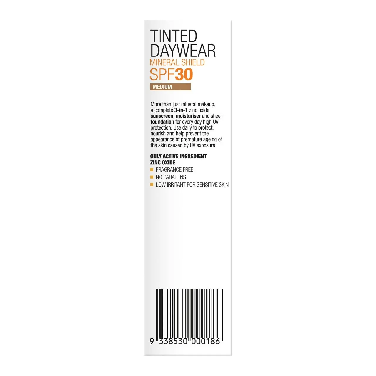 Invisible Zinc Tinted Daywear Mineral Shield SPF 30 Medium 50g