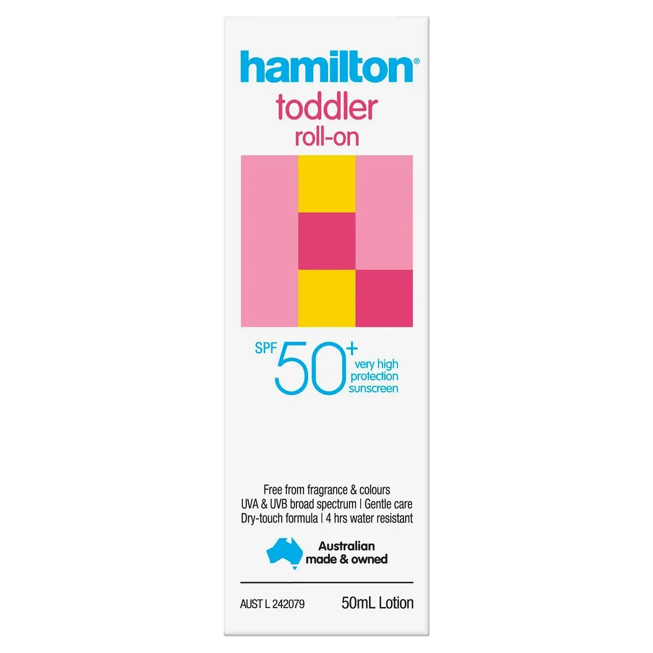 Hamilton Toddler Roll-On SPF 50+ 50mL