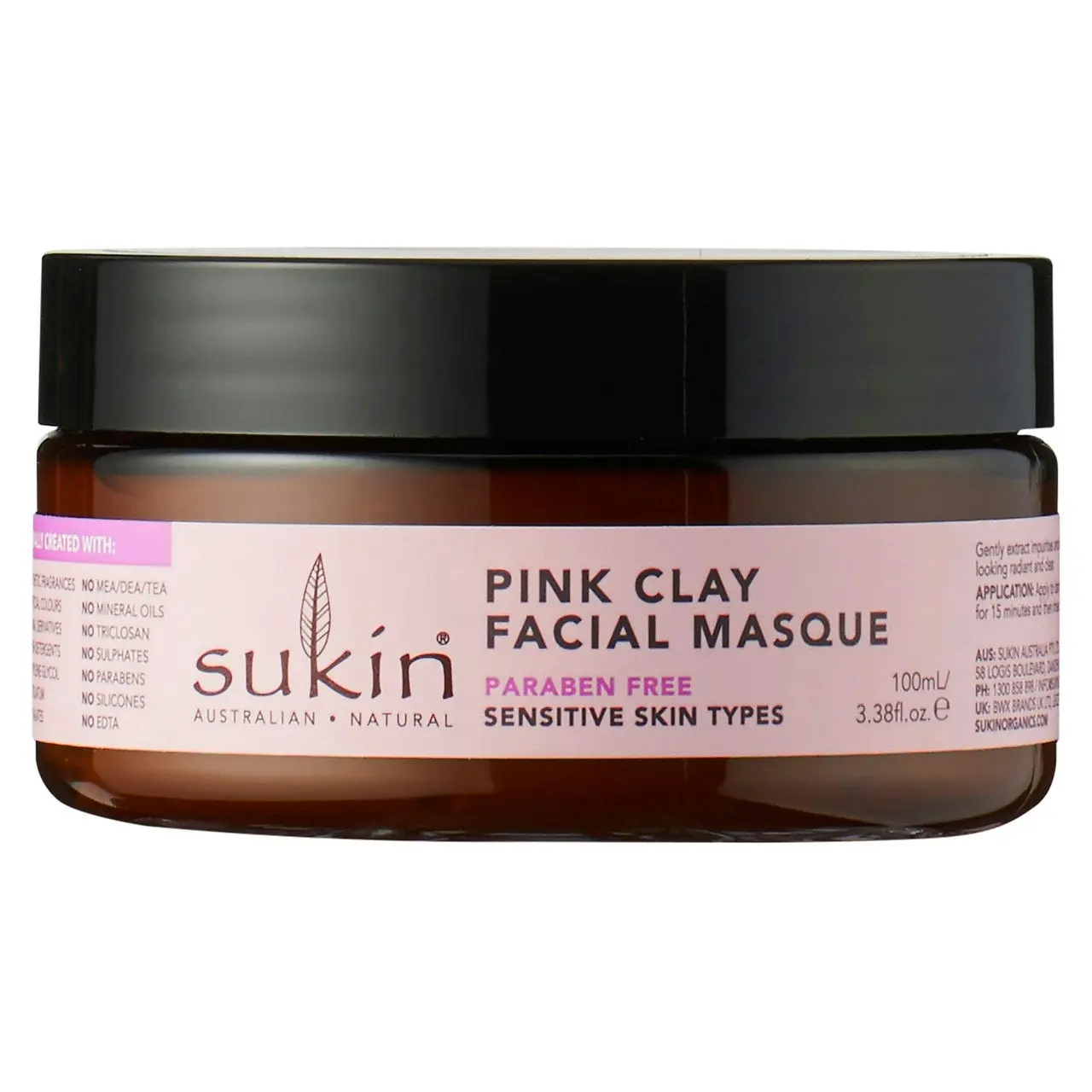 Sukin Sensitive Pink Clay Facial Masque 100ml