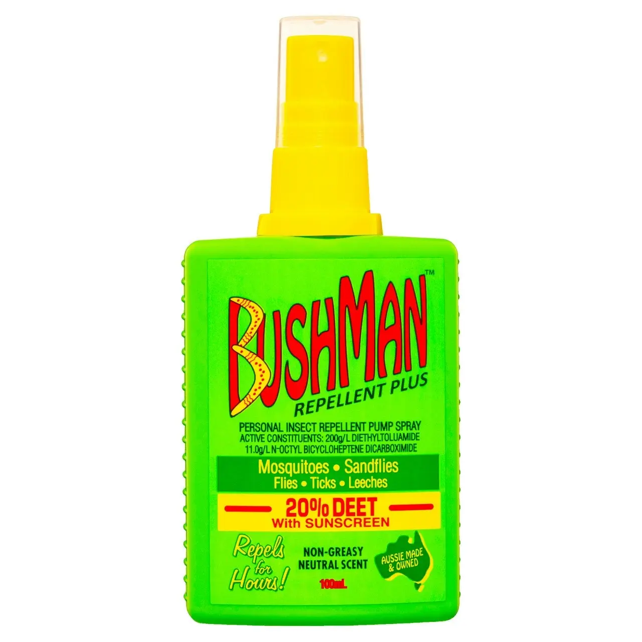 Bushman Repellent Plus 20% DEET with Sunscreen 100mL