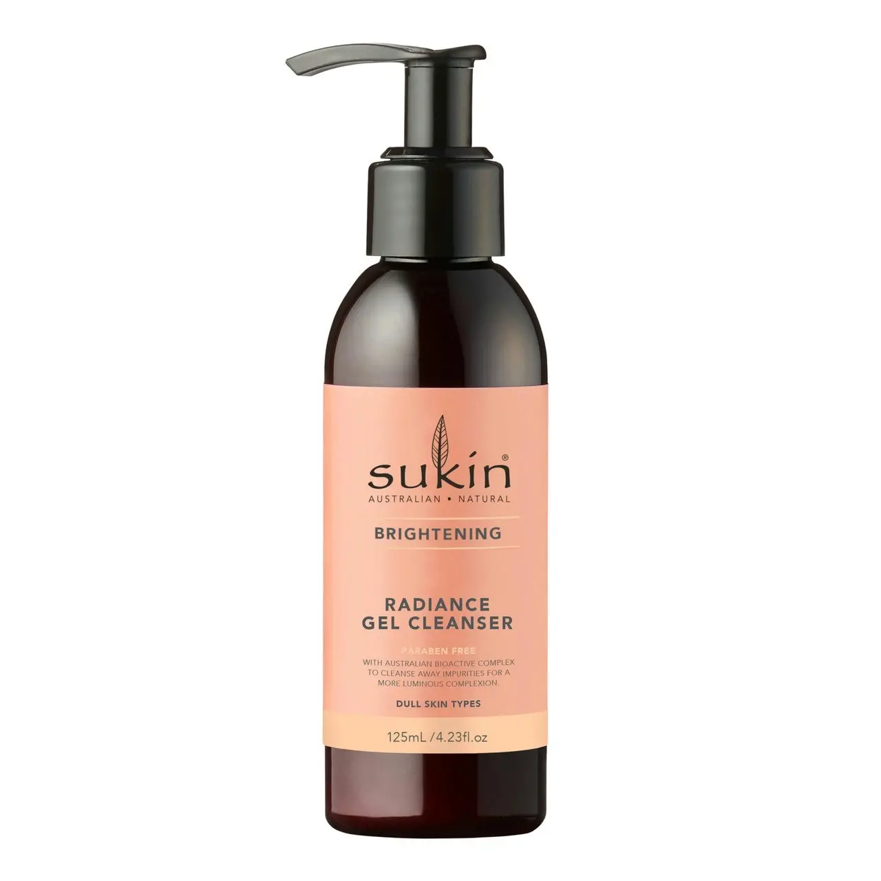 Sukin Brightening Radiance Gel Cleanser 125ml Pump