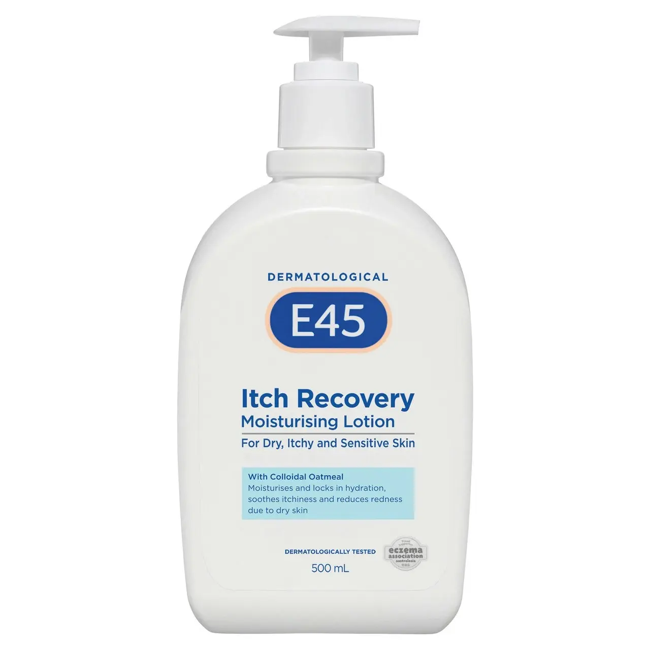 E45 Itch Recovery Moisturising Lotion 500mL