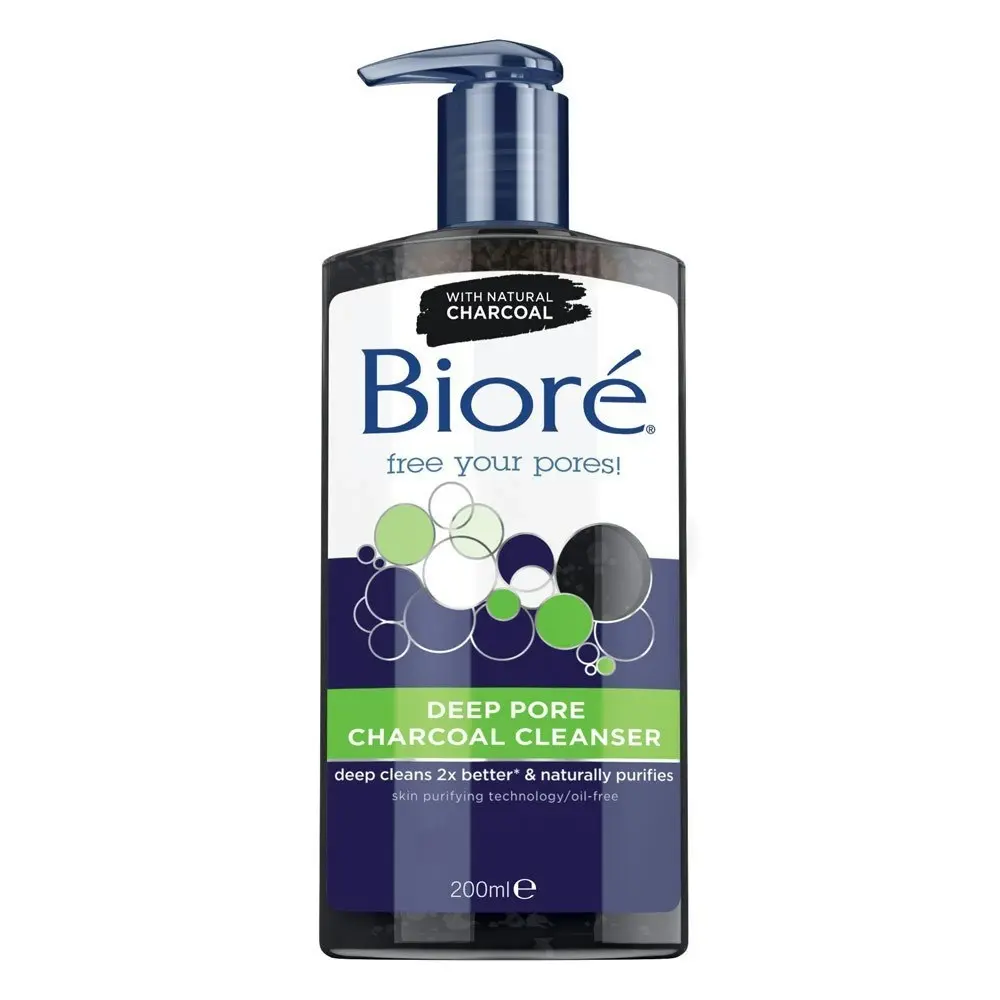 Biore Deep Pore Charcoal Cleanser 200ml