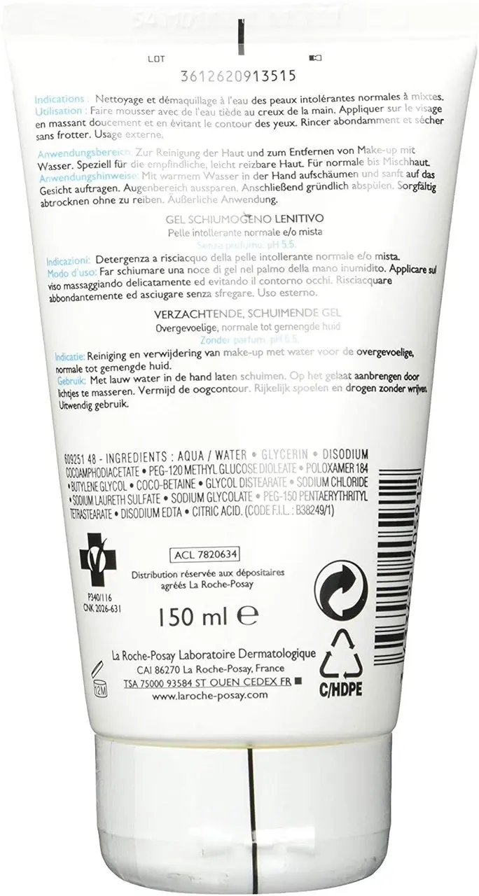 Toleriane Softening Foaming Gel Cleanser 150mL