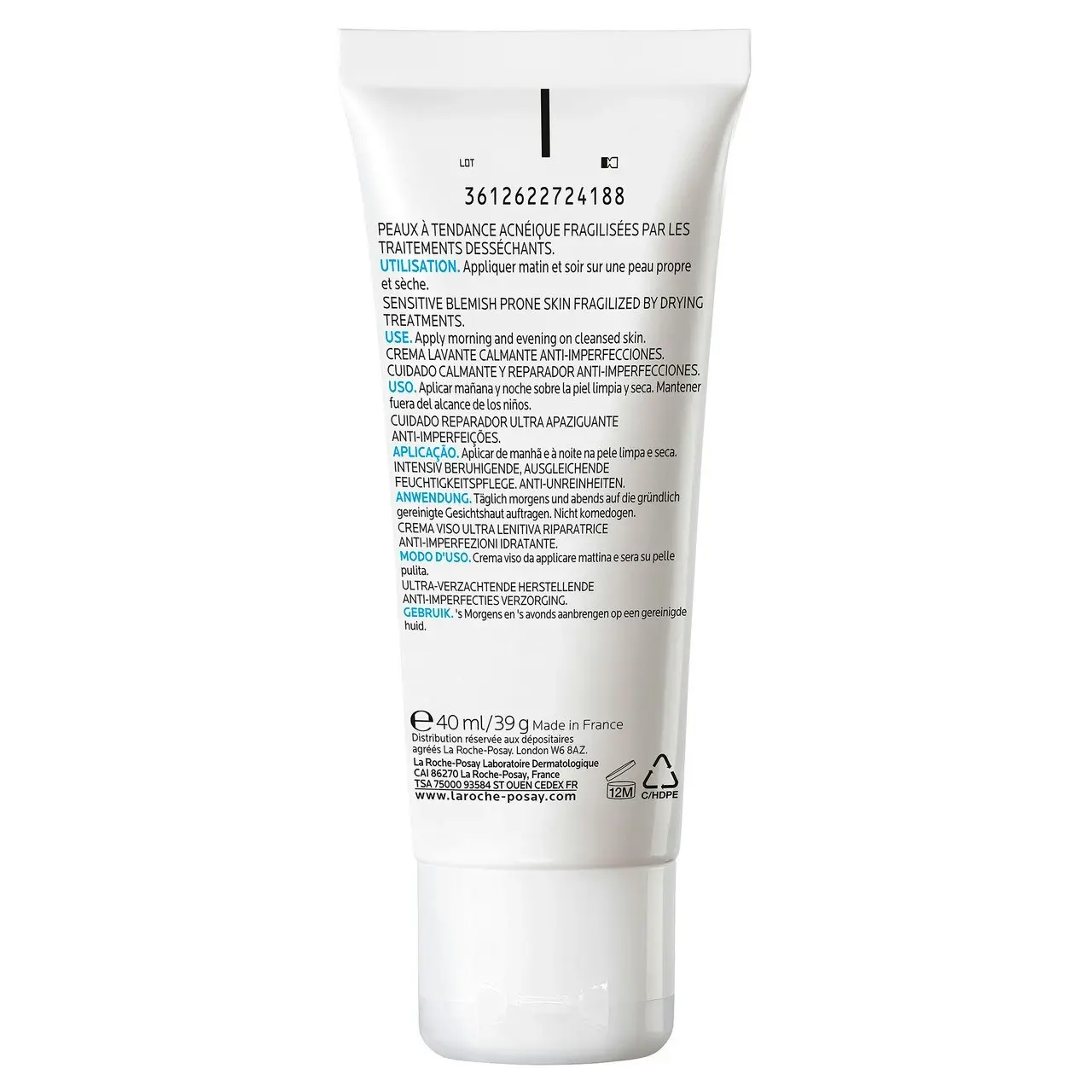 Effaclar H Iso-Biome Moisturiser 40mL