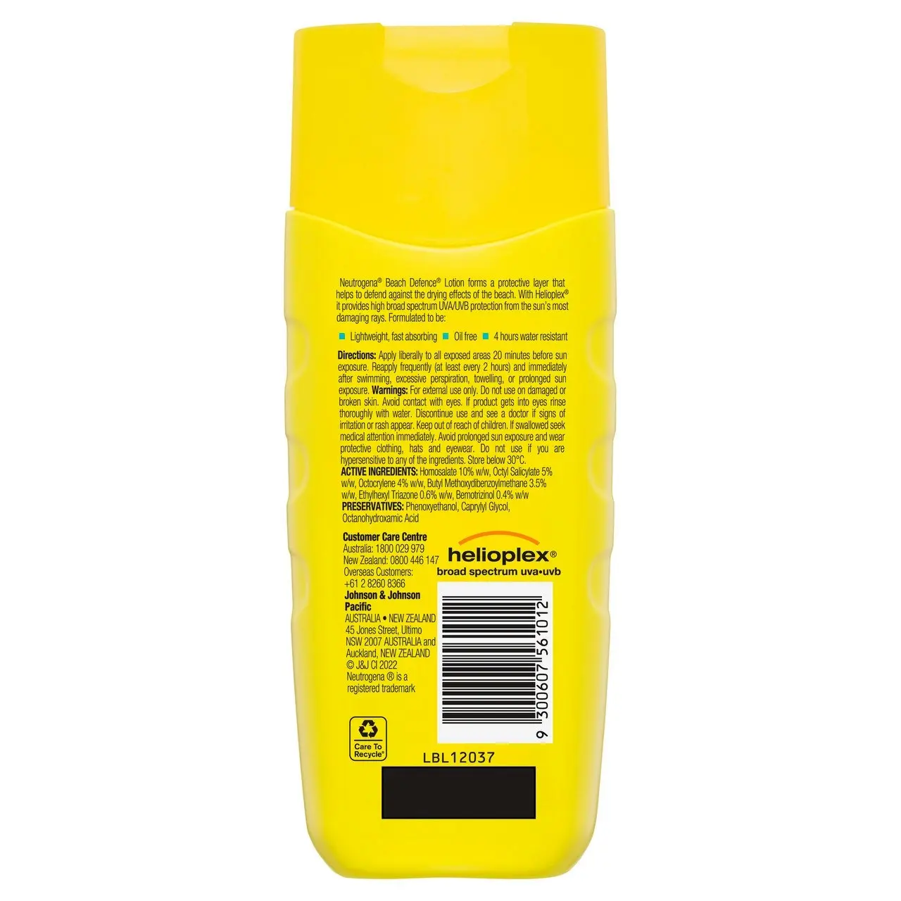 Neutrogena Beach Defence Sunscreen Lotion SPF 50 198mL