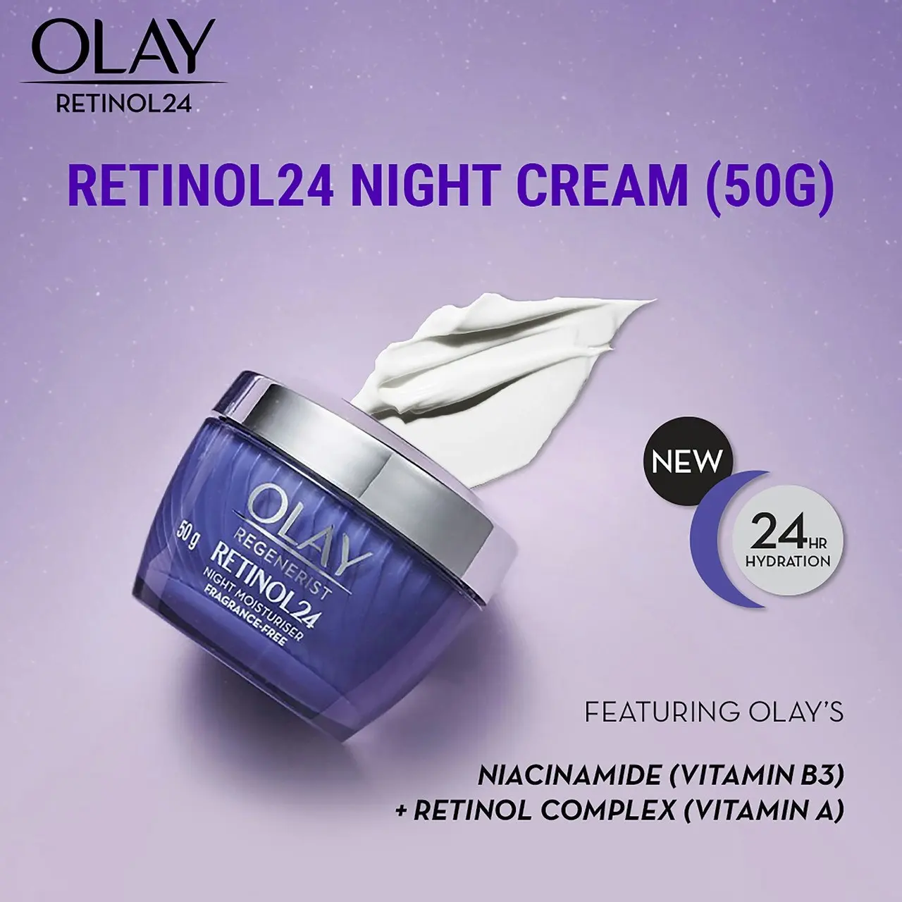 Olay Regenerist Retinol24 Face Cream Moisturiser 50g