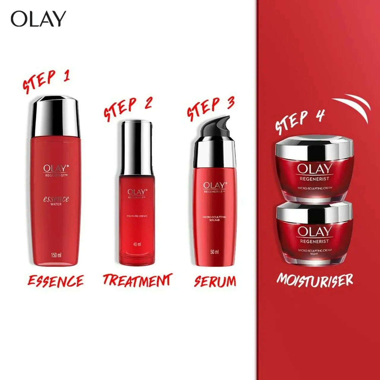 Olay Regenerist Micro-Sculpting Face Cream Moisturiser Fragrance Free 48g