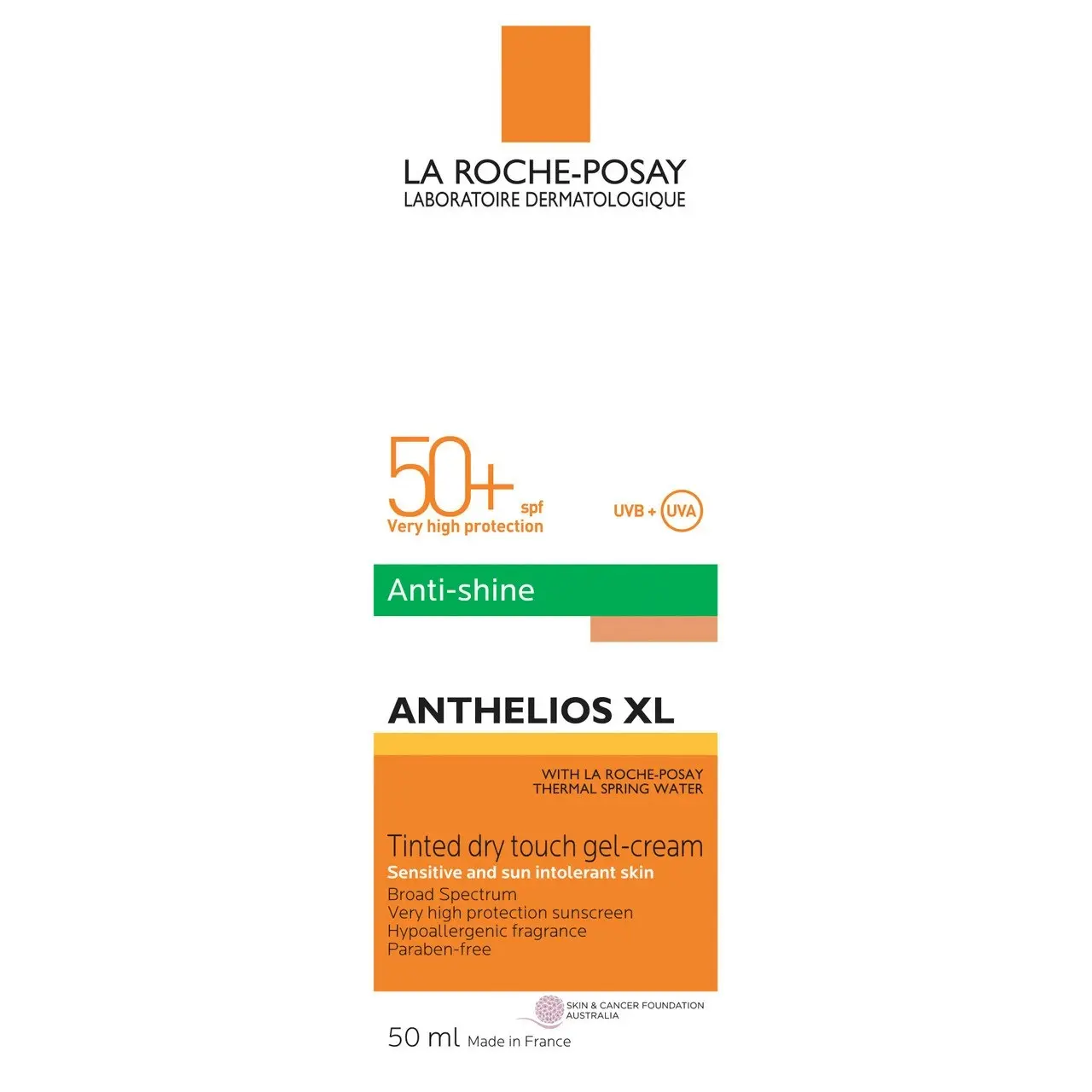 Anthelios XL Anti-Shine Tinted Dry Touch Facial Sunscreen SPF50+ 50mL