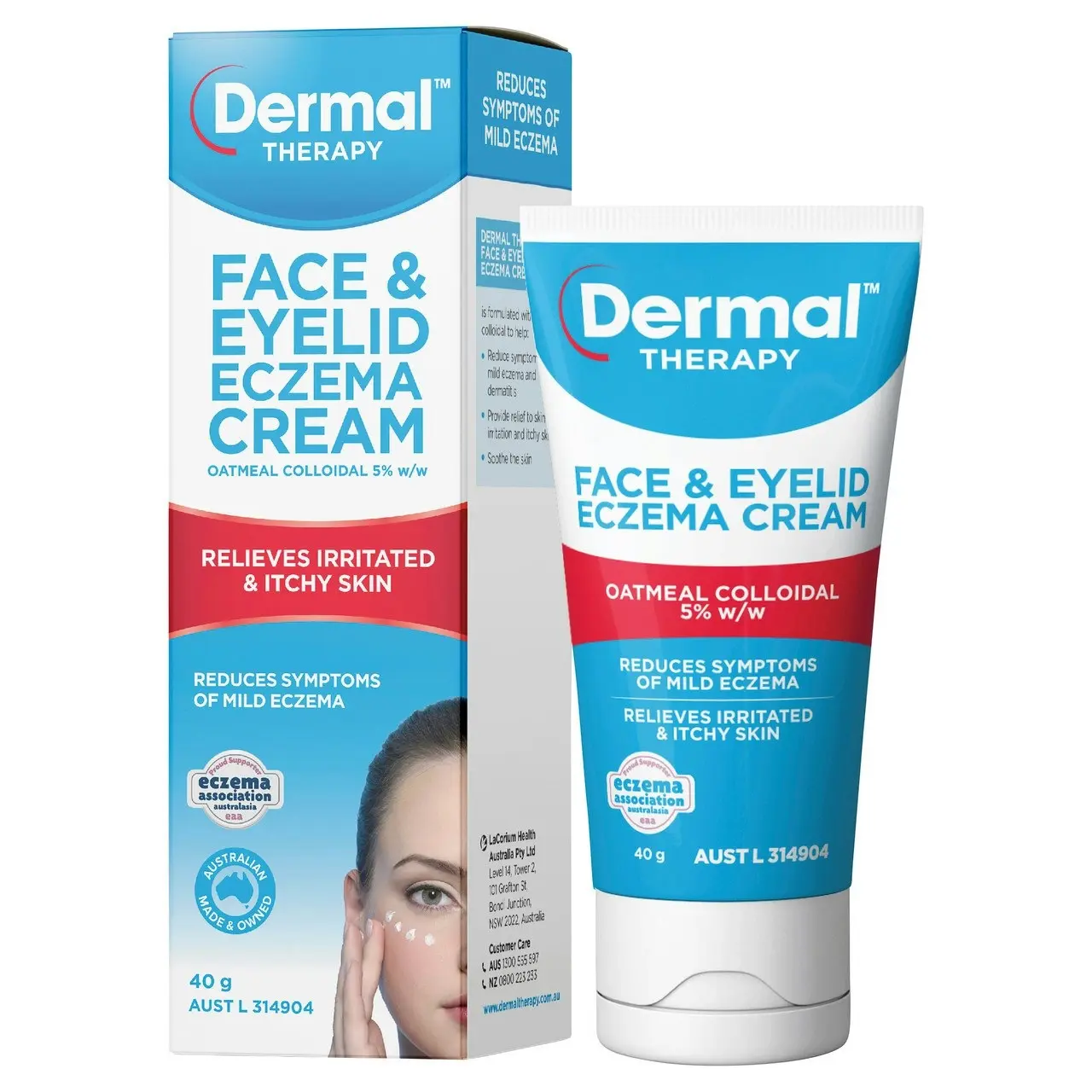 Dermal Therapy Face & Eyelid Eczema Cream 40g