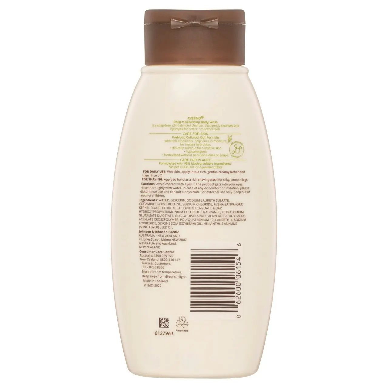 Aveeno Daily Moisturising Lightly Scented Body Wash 354mL