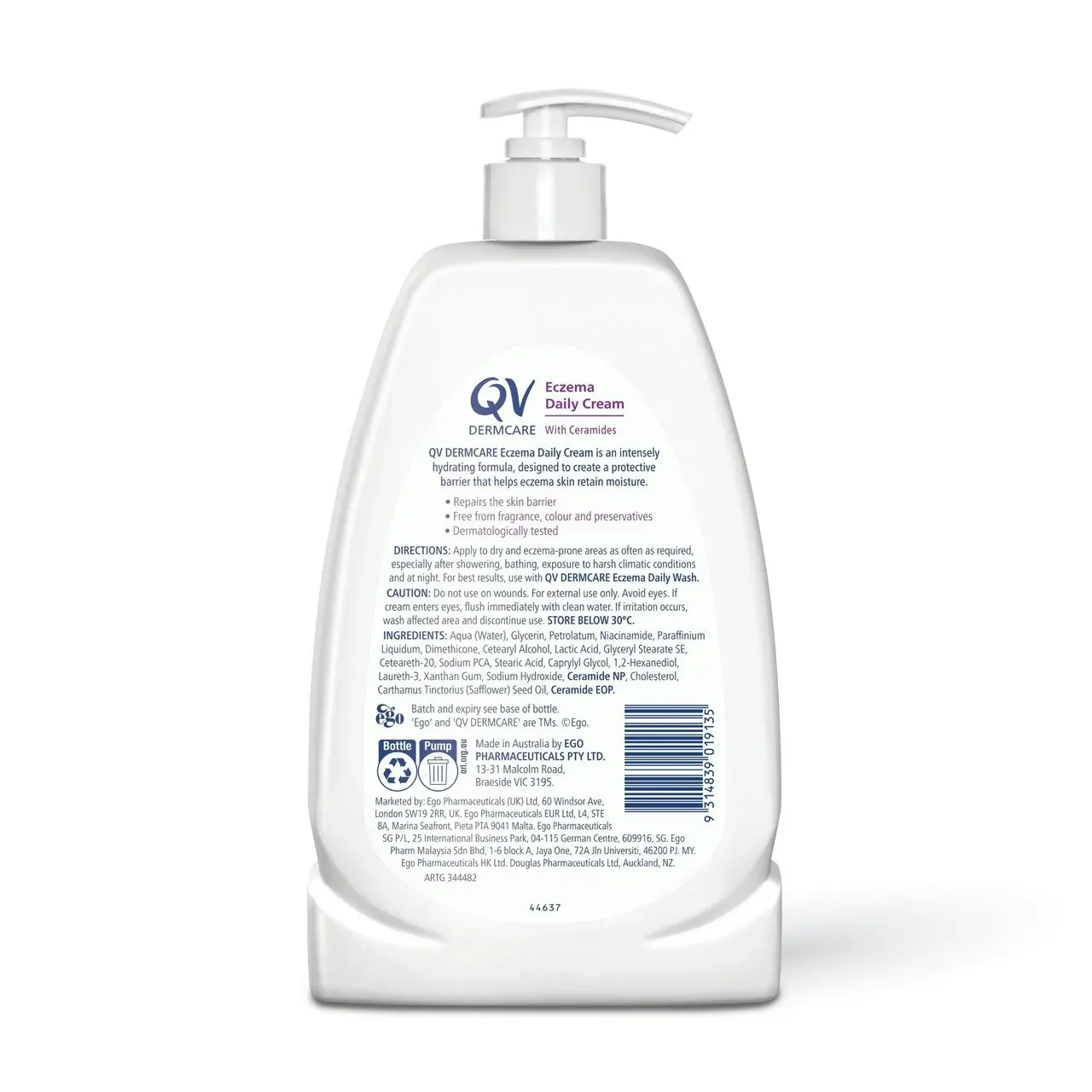 QV Dermcare Eczema Daily Cream 1kg