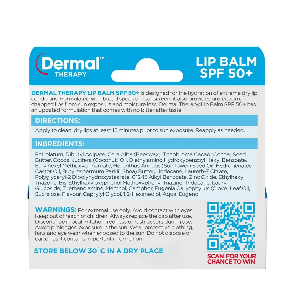 Dermal Therapy Lip Balm SPF 50+ 10g