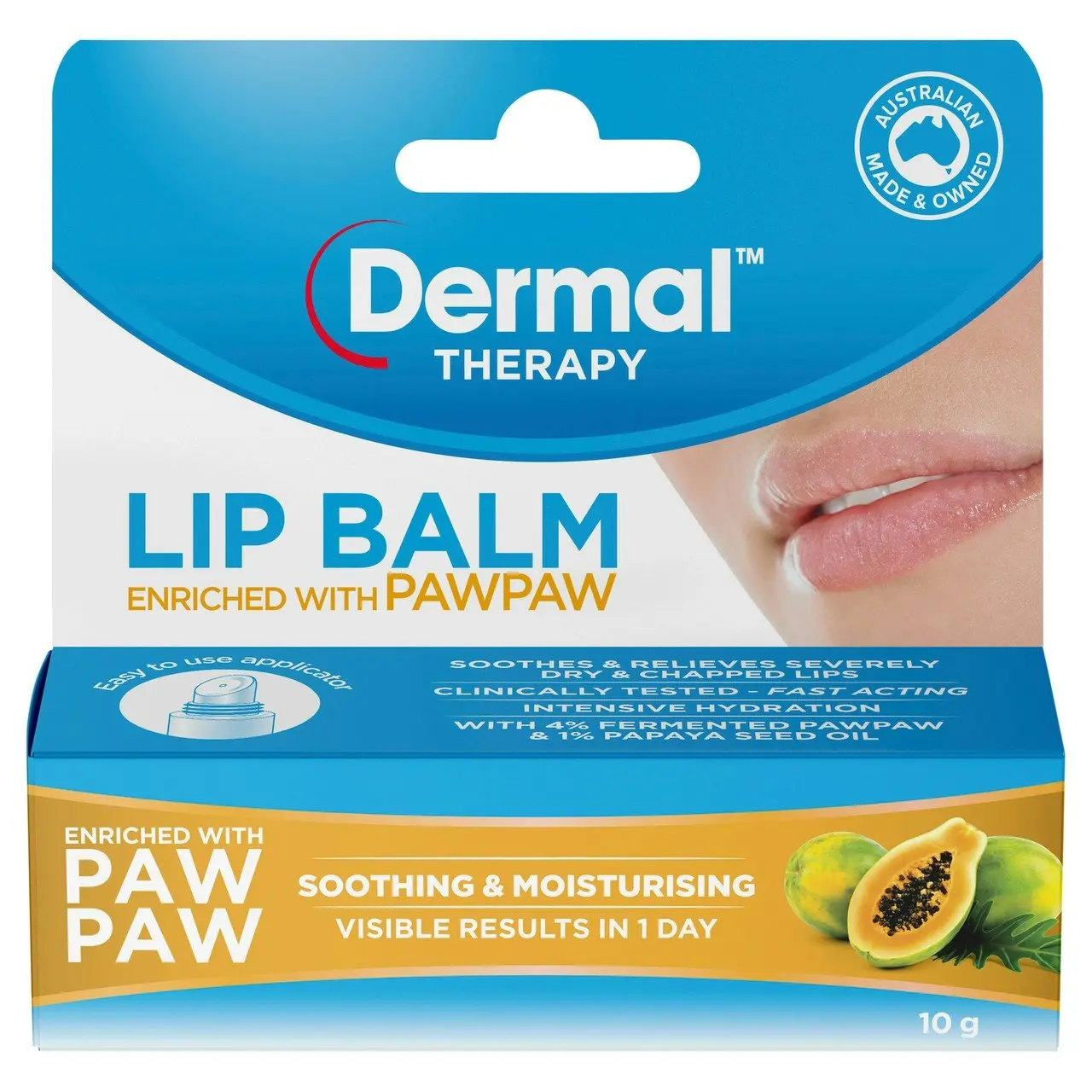 Dermal Therapy Lip Balm Enriched with PawPaw 10g