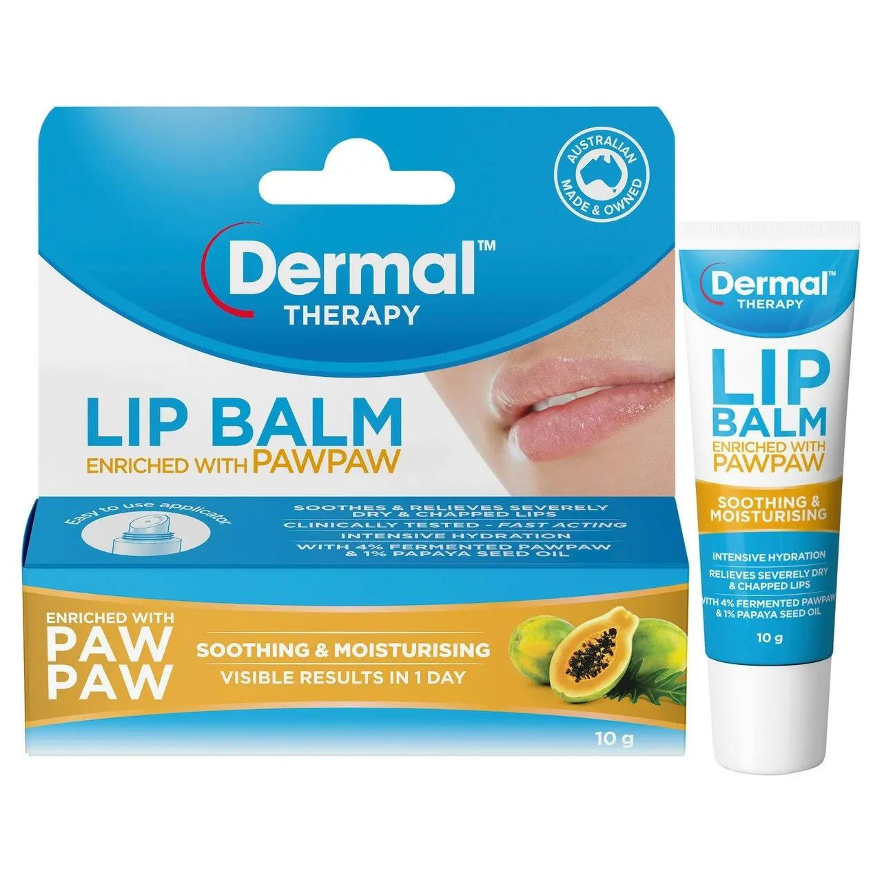 Dermal Therapy Lip Balm Enriched with PawPaw 10g