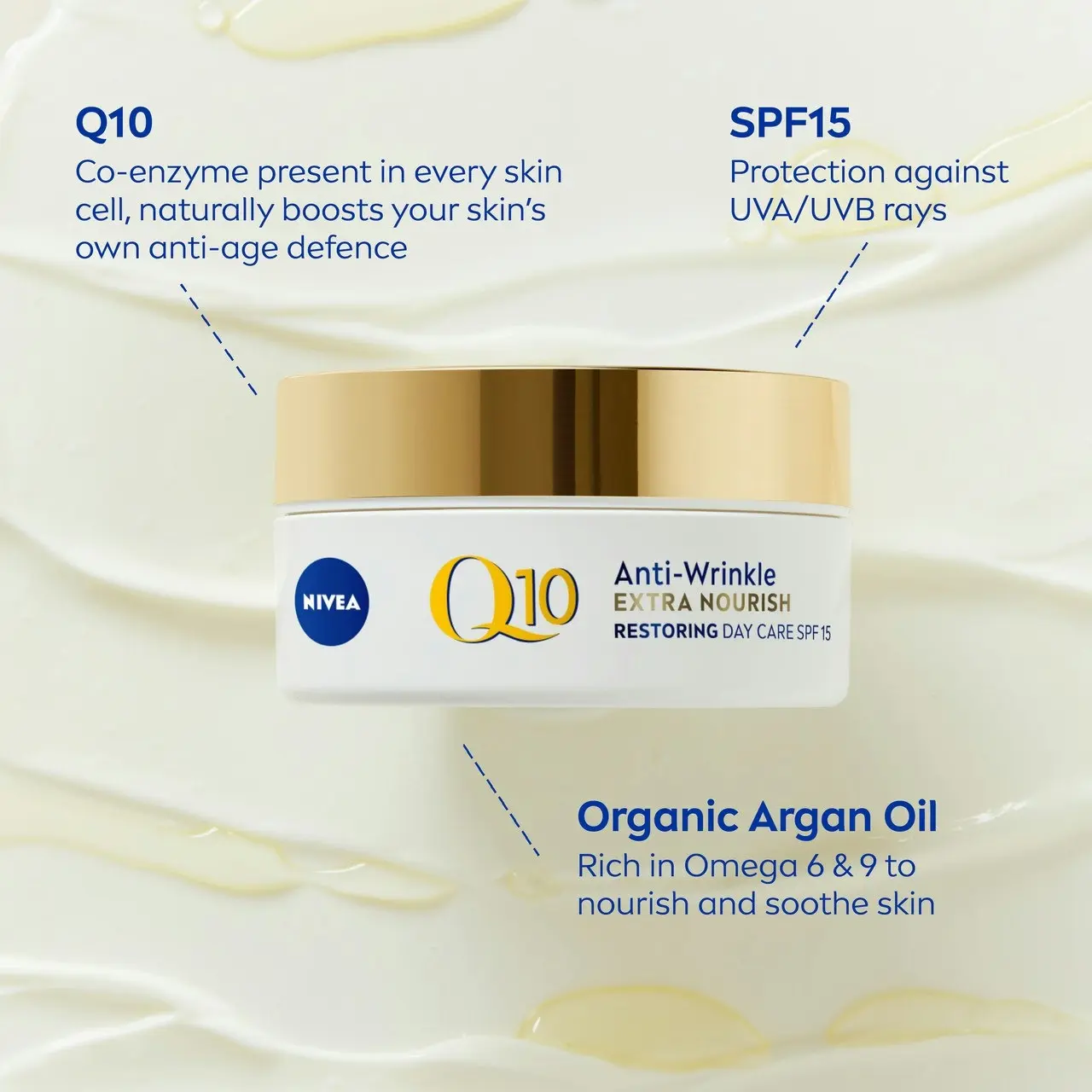 Nivea Q10 Anti-Wrinkle Replenishing Mature Day Cream SPF15