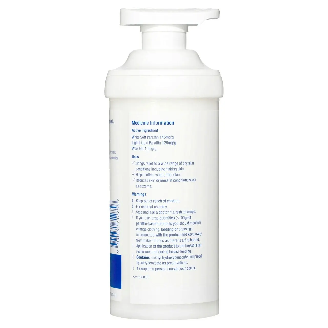 E45 Moisturising Cream for Dry Skin and Eczema 500g (Pump format)