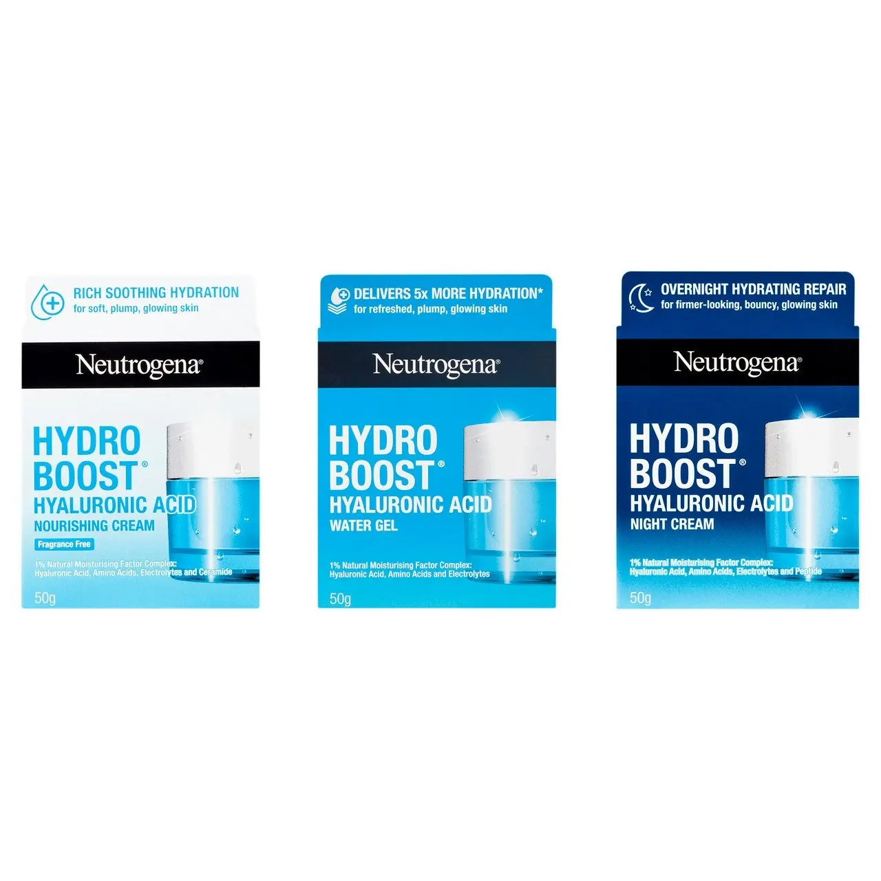 Neutrogena Hydro Boost Hyaluronic Acid Nourishing Cream Dry Skin Face Moisturiser 50g