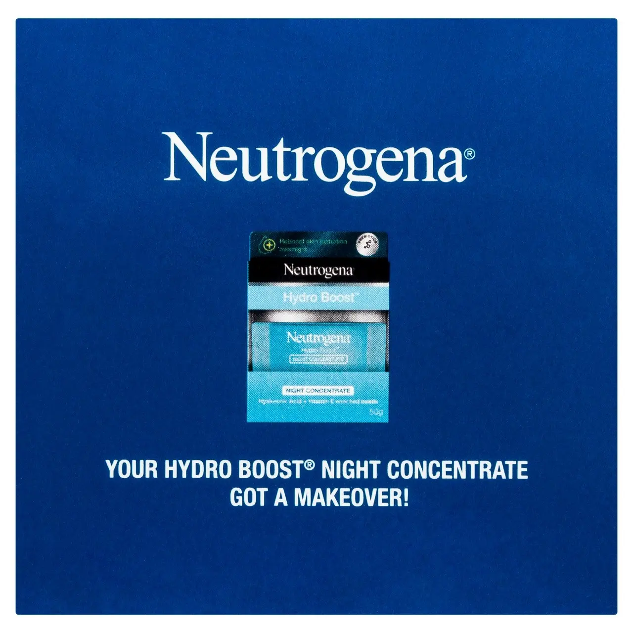 Neutrogena Hydro Boost Hyaluronic Acid Night Cream Hydrating Face Moisturiser 50g