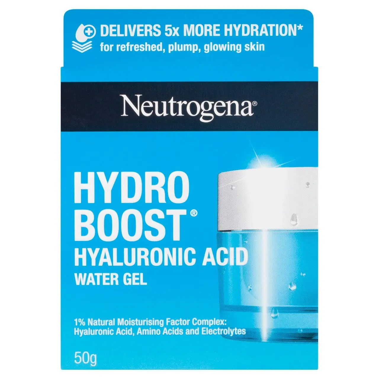 Neutrogena Hydro Boost Hyaluronic Acid Water Gel Hydrating Face Moisturiser 50g