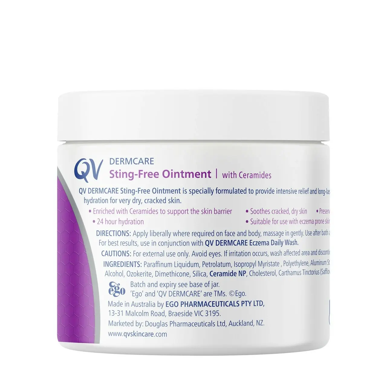 QV Dermcare Sting-Free Ointment 200g