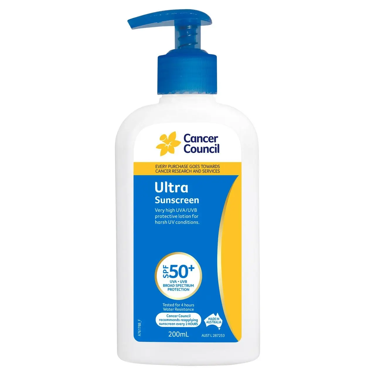 Cancer Council Ultra Sunscreen SPF50+ 200ml